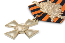 Георгиевский крест II степени с лавровой ветвью, копия