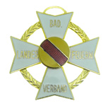Знак "Крест «Почета за 50 лет службы. Государственная пожарная ассоциация» Баден", муляж