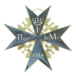 Орден «POUR LE MERITE». Пруссия, муляж
