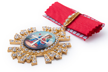 Знак ордена Святой Екатерины I степени с хрусталём Swarovski