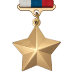 Знак особого отличия — медаль «Золотая Звезда» Героя Российской Федерации, муляж