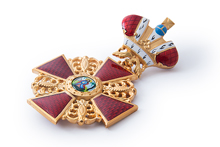 Знак ордена Святой Анны II степени с короной, копия
