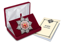 Звезда ордена Святой Анны с кристаллами, копия