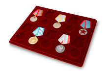 Планшет для наград СССР под 10 медалей (32 и 37 мм)