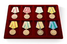 Коллекция медалей «За оборону Родины», сувенирные муляжи