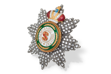 Звезда святого Станислава с короной и кристаллами, копия