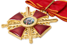 Знак ордена Святой Анны I степени с мечами, копия