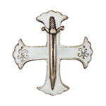 Знак «Лейб - Гвардии Семёновский полк» (белая эмаль), копия