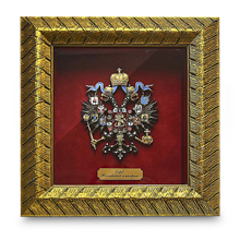 Герб Российской империи с кристаллами Swarovski, период Александра II